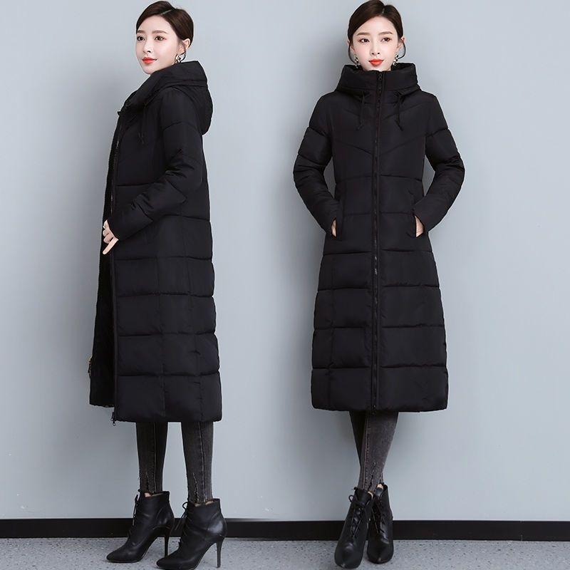 Cotton winter women's long cotton-padded clothes 2025 new foreign-style mother clothes windproof and warm women's cotton-padded jackets