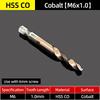 Composite Screw Tap Bit HSS-CO Tap Drill Set 1/4" Hex Spiral Tap Drill Reamer Titanium Soft Metal Thread Drilling Tapping Tools