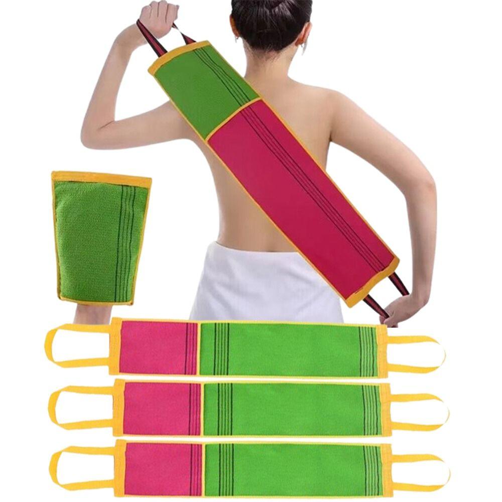

3Pcs Peeling Massage Scrubbing Towel Cleaning Shower Back Glove Bath Belt Massage Strap Household