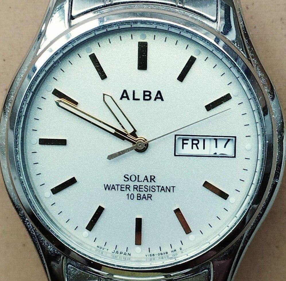 [USED] AW42 Seiko Alba Solar Watch, Working, Day and Date