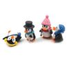 4 teile/satz DIY Handwerk Mini Winter Pinguin Miniatur Figurine Weihnachten Figuren Für Fee Garten Gnome Moos Terrarien Dekoration