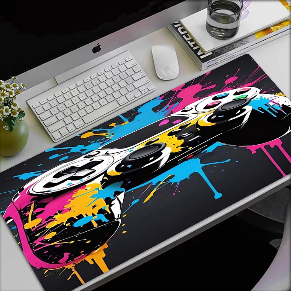 Game Controller Theme Mouse Pad, Non Slip Rubber Base, Multifunctional Office & Home Decor, Perfect for Workspace Personalization.