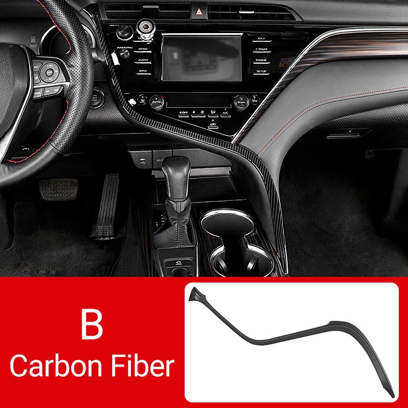 

Автомобильные аксессуары для Toyota Camry 70 XV70 2018-2024 2024 2024 ABS салон центральный пульт управления приборная панель отделка полосы карбоновые наклейки