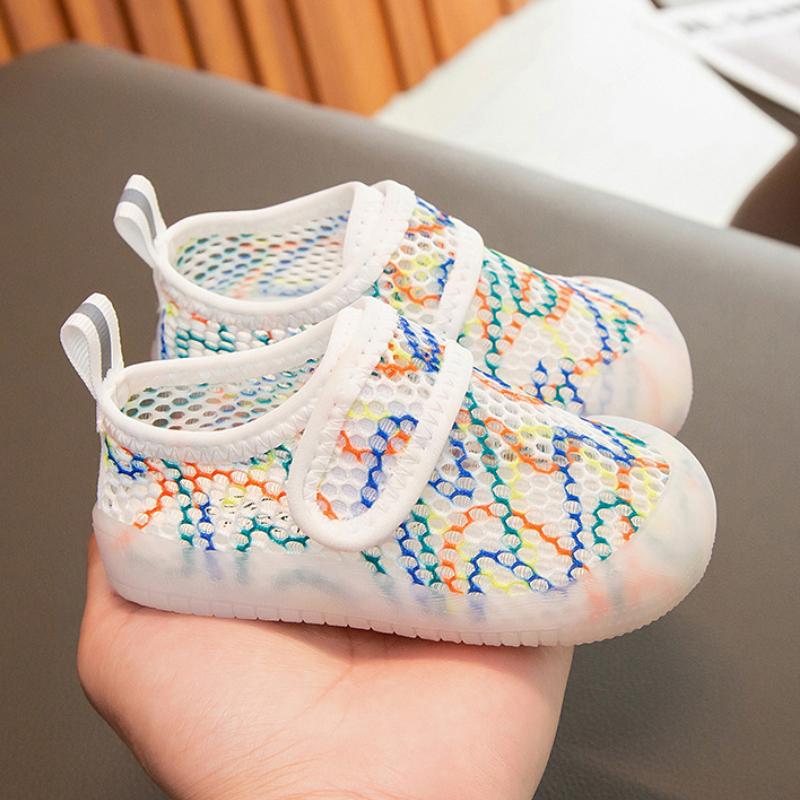 Fashion Girls Shoes Summer New Kids Sandals Simple Boys' Shoe Soft Soled Baby Walking Shoes Anti Slip Girl Mesh Shoe