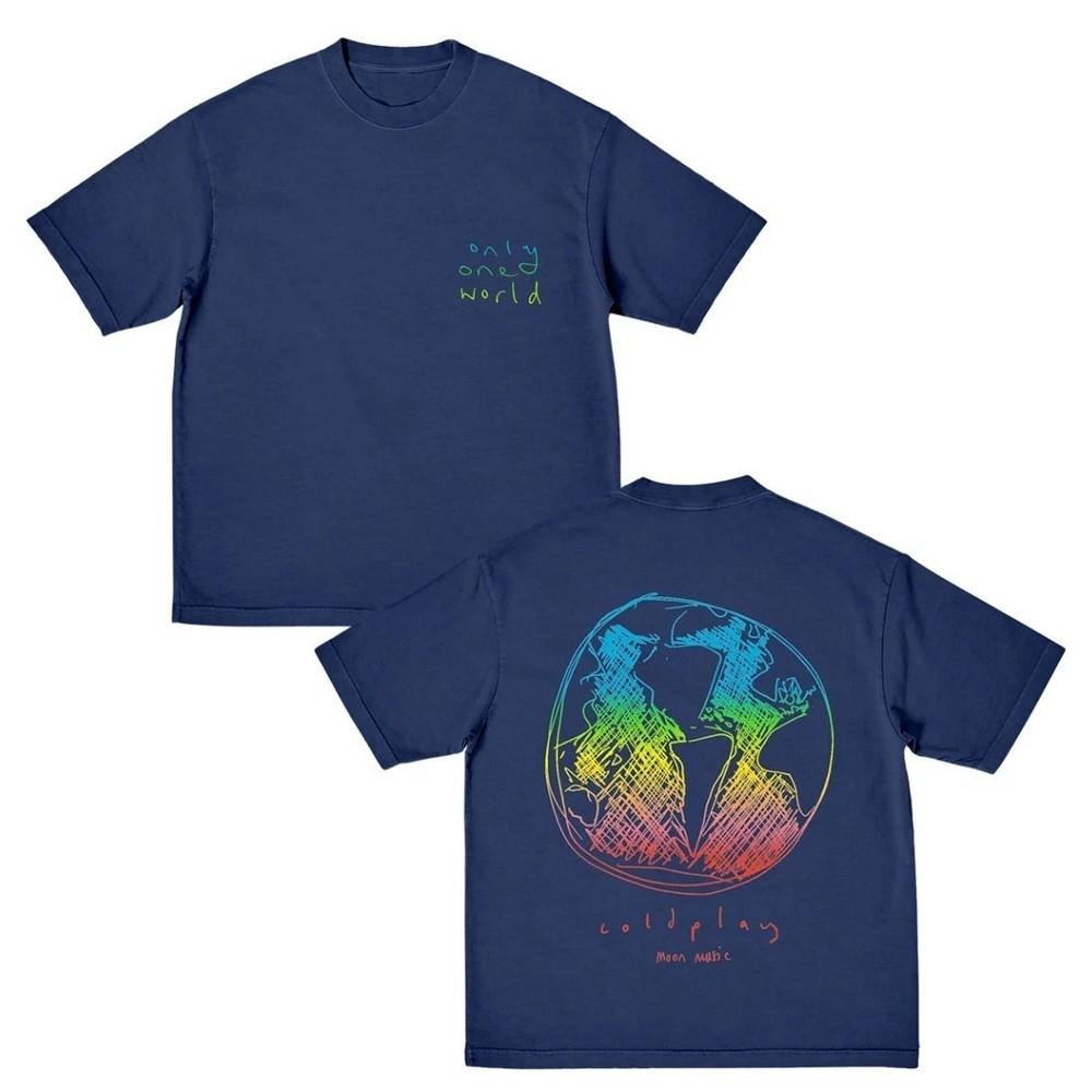 

Coldplay One World Music Of The Spheres World Tour 2025 T-shirt Size S-5XL Unisex T-Shirt XXXL