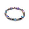 2018 Seven-Color Electroplated Magnetic Hematite Health Bracelet