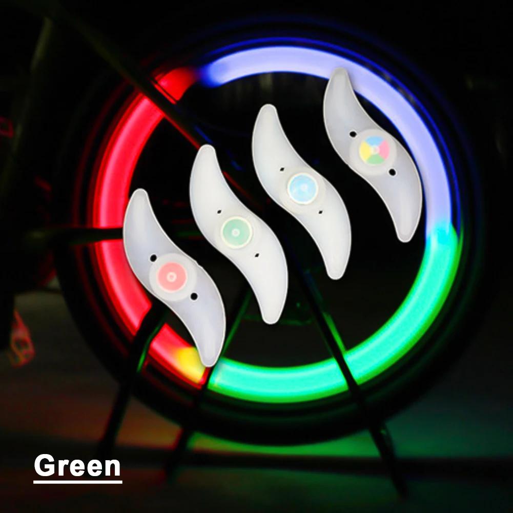 Colorful Bike Wheel Spoke Light MTB Bicycle Accessories Light LED Tire Flash Tail Lights Safety Warning Cycling Lamp Waterproof