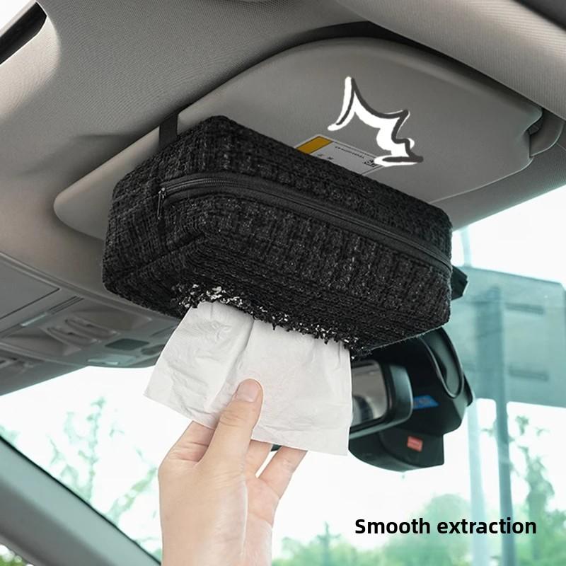 Car Tissue Box, Armrest Box, Paper-drawing Hanging Car Supplies, Napkins, Paper-drawing Storage On the Car, High Sense.