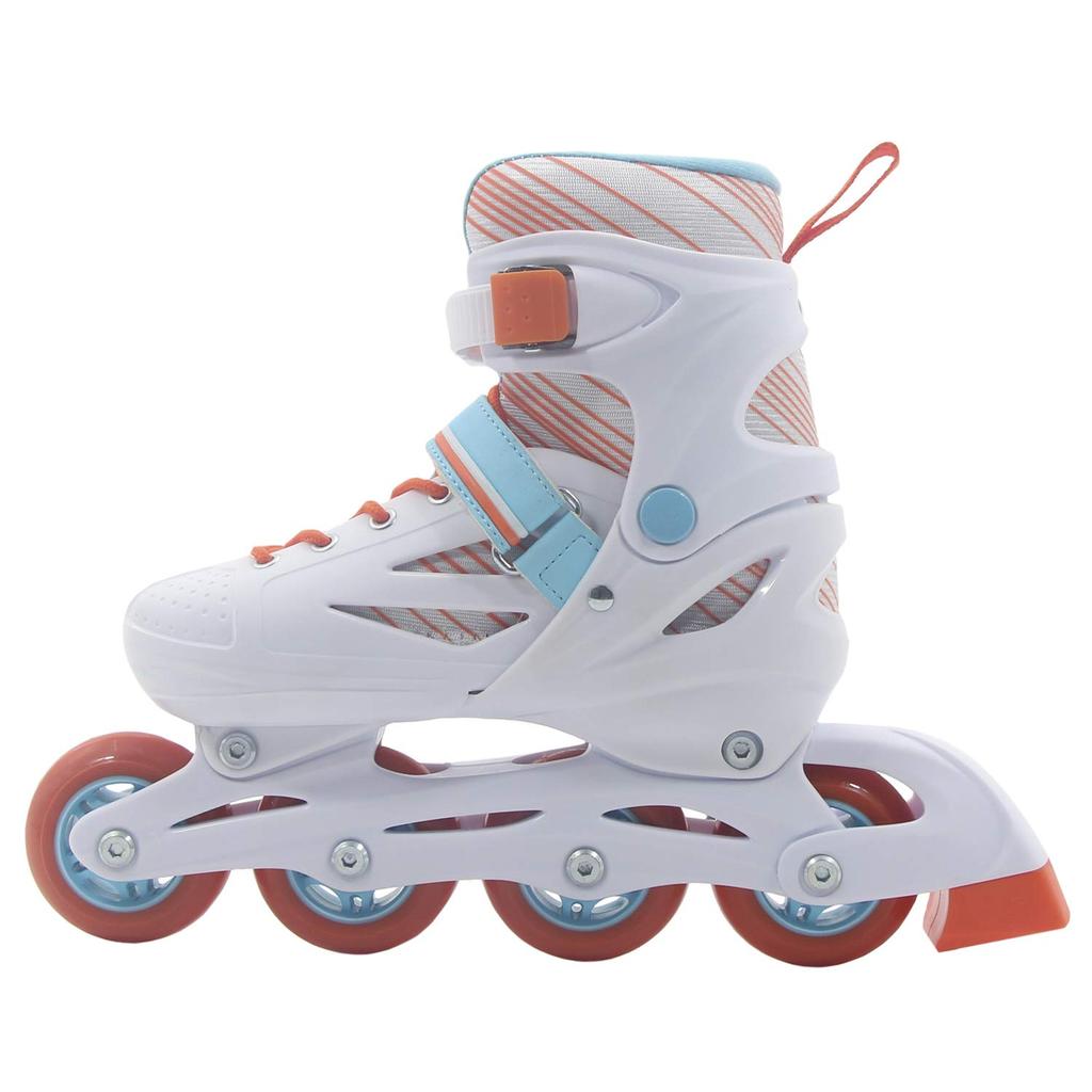 NEW STREET MOVE Verstellbare Inlineskates GW-901 (Orange, 24,5-27cm)