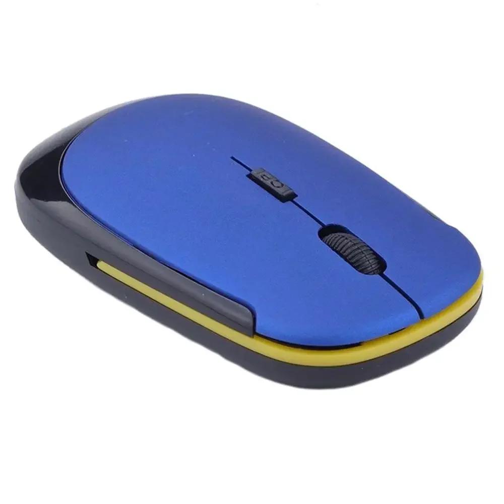 Portable 2.4GHz Wireless Mouse + USB Receiver 1600DPI 10m Gaming Mouse for Macbook Laptop PC