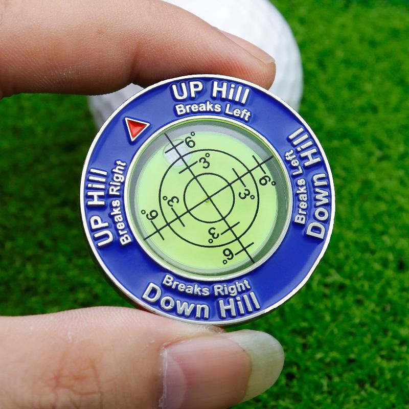 Golf Putting Alignment Aid Level Slope Indicator Portable Training Tool for Beginner Golfers Daily Practice Use