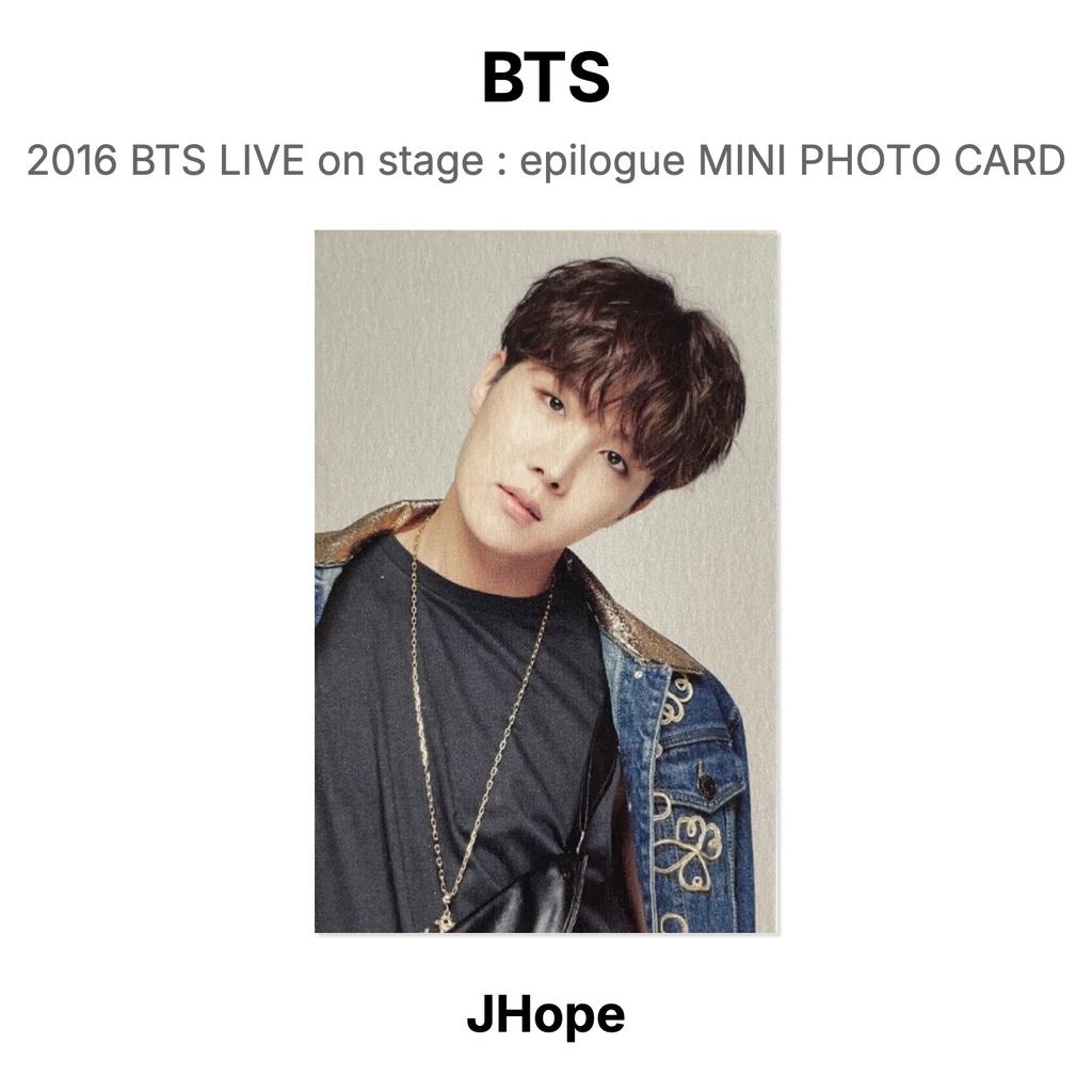 BTS 2016 BTS LIVE On Stage : Epilogue MINI PHOTO CARD Official Photocard