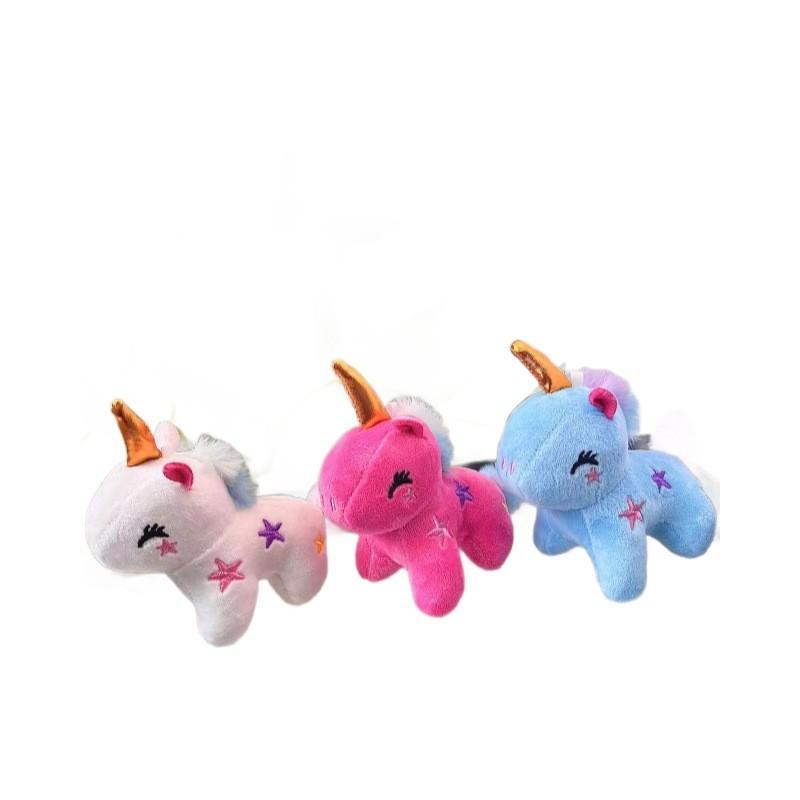 Unicorn Mini Adorable Plush Keychain Cute Pony Plush Toy Soft Short Accessory Fur