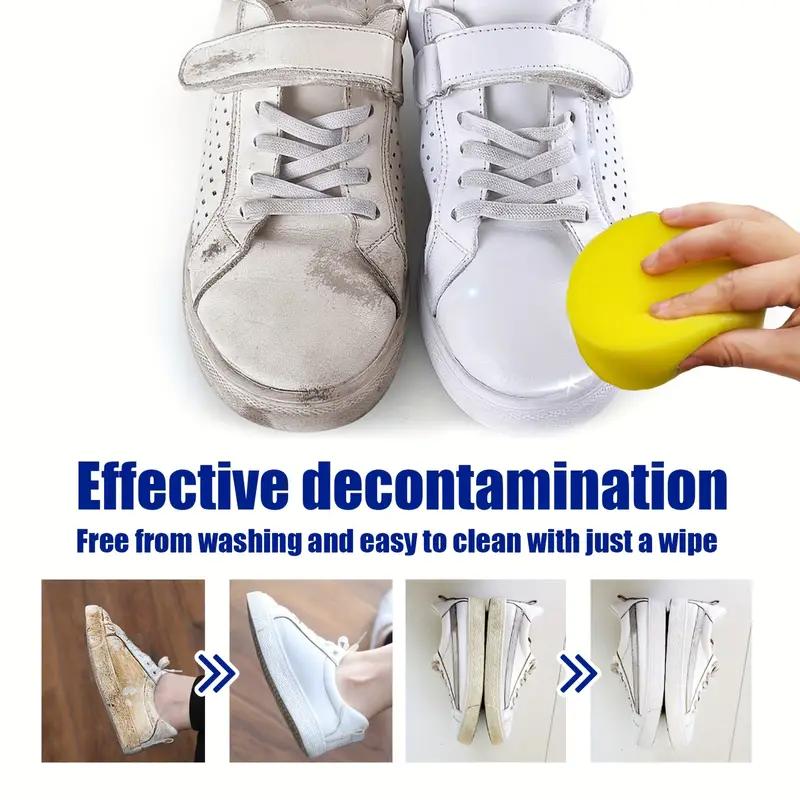 White Shoe Cleaner Paste - Multi-Purpose Whitening & Stain Remover for Faux Leather, Shoes, Bags & Car Interior