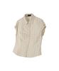 Ledeoli Moment Shirred Check Shirt [Beige]