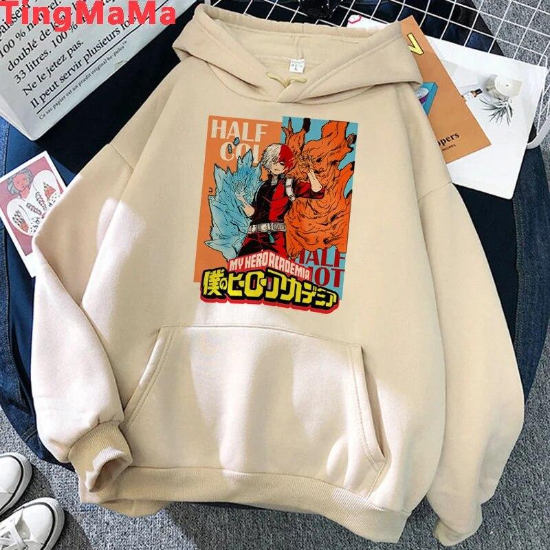 My Hero Academia Shoto Todoroki hoodies Unisex y2k aesthetic printed Korea 2021 Unisex pullover 2021 Unisex Hoodie