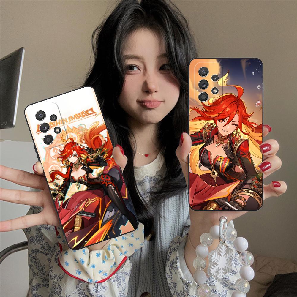 Game GI Mavuika Matte TPU Mobile Phone Case for Samsung Galaxy A56 55 54 53 52 51 36 35 34 23 16 15 5G Colorful Cover