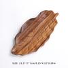 Creative Wooden Tea Tray Leaf Shape Walnut Wood Afternoon Tea Plate Snack Fruit Plate Chinese Tea Ceremony Decor Accessories