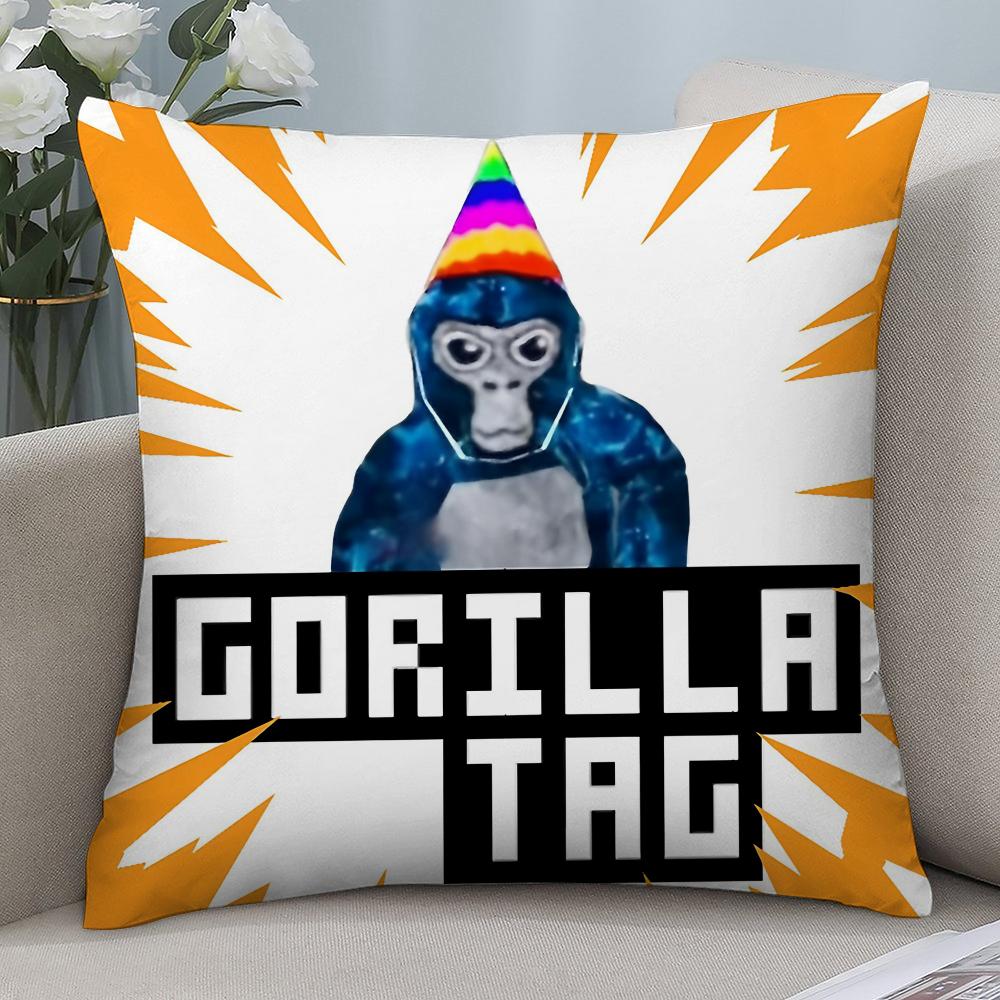 Cool G-Gorilla Tag Pillow Case Short Plush Pillow Covers Sofa Decorative Gift Home Double-sided Printing Cushion Cover