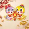 Cartoon Chinese New Year Couplets Set New Year Fu Character Stickers Snake Year Door Window Sticker Decoration Window Sticker