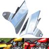 Motocyklový chromovaný reflexní tepelný štít na sedlo Deflektor vzduchu pro Harley Touring Electra Glides Road Kings Street Glides 97-07