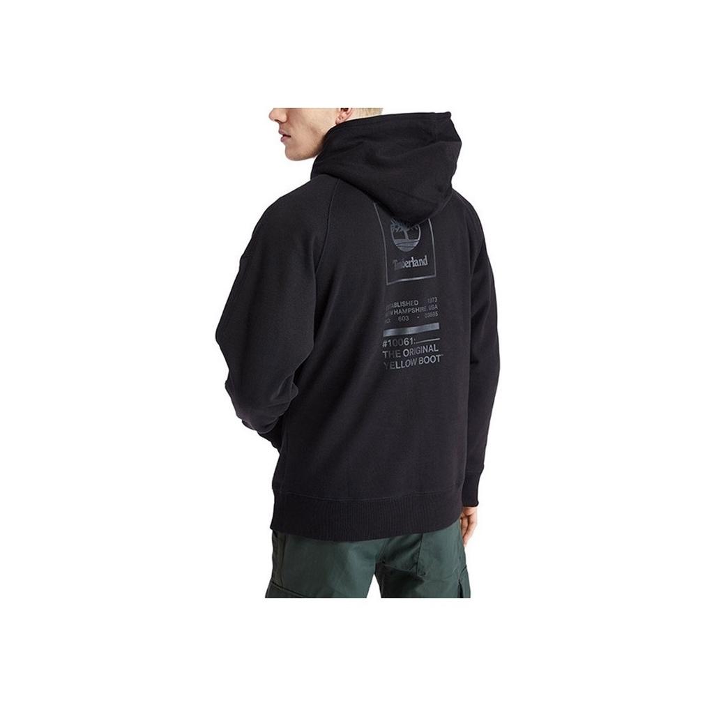 Timberland Casual Loose Fit Hooded Sweatshirt Men Sweatshirt Black A2ACQ001