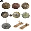 1*Retro Lotus Base Incense Holder Dragon Phoenix Lotus Incense Burners For Incense Sticks Cone Censer Plate Buddhism Home Decor