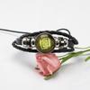 Genshin Impact Element Eye Braided Leather Bracelet, Adjustable Anime Wristband for Fans