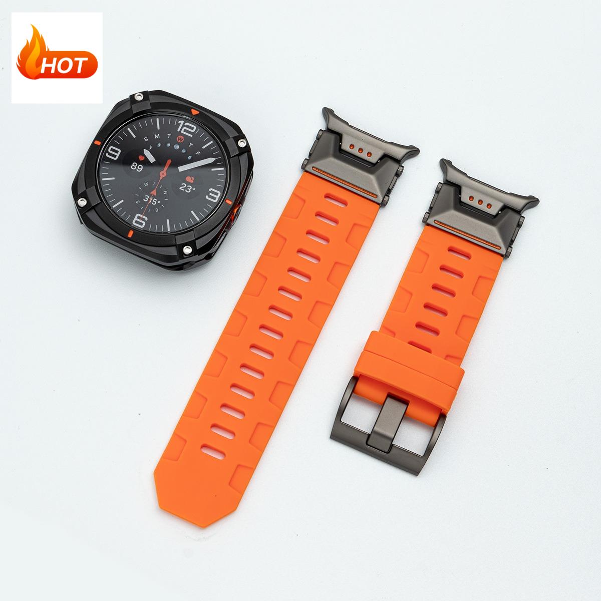

Metal Case+Strap for Samsung Galaxy Watch Ultra 2025 Silicone Sport Bracelet for Galaxy Watch7 Ultra47mm Metal Protective Case Galaxy 7 Ultra 47mm