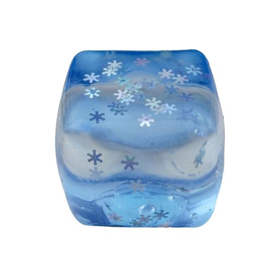 Jellyfish Squeeze Toy Transparent Lemon Toy Stress Relief Ice Cream Anxiety Soft Clear Cube Sensory for Kids Adults