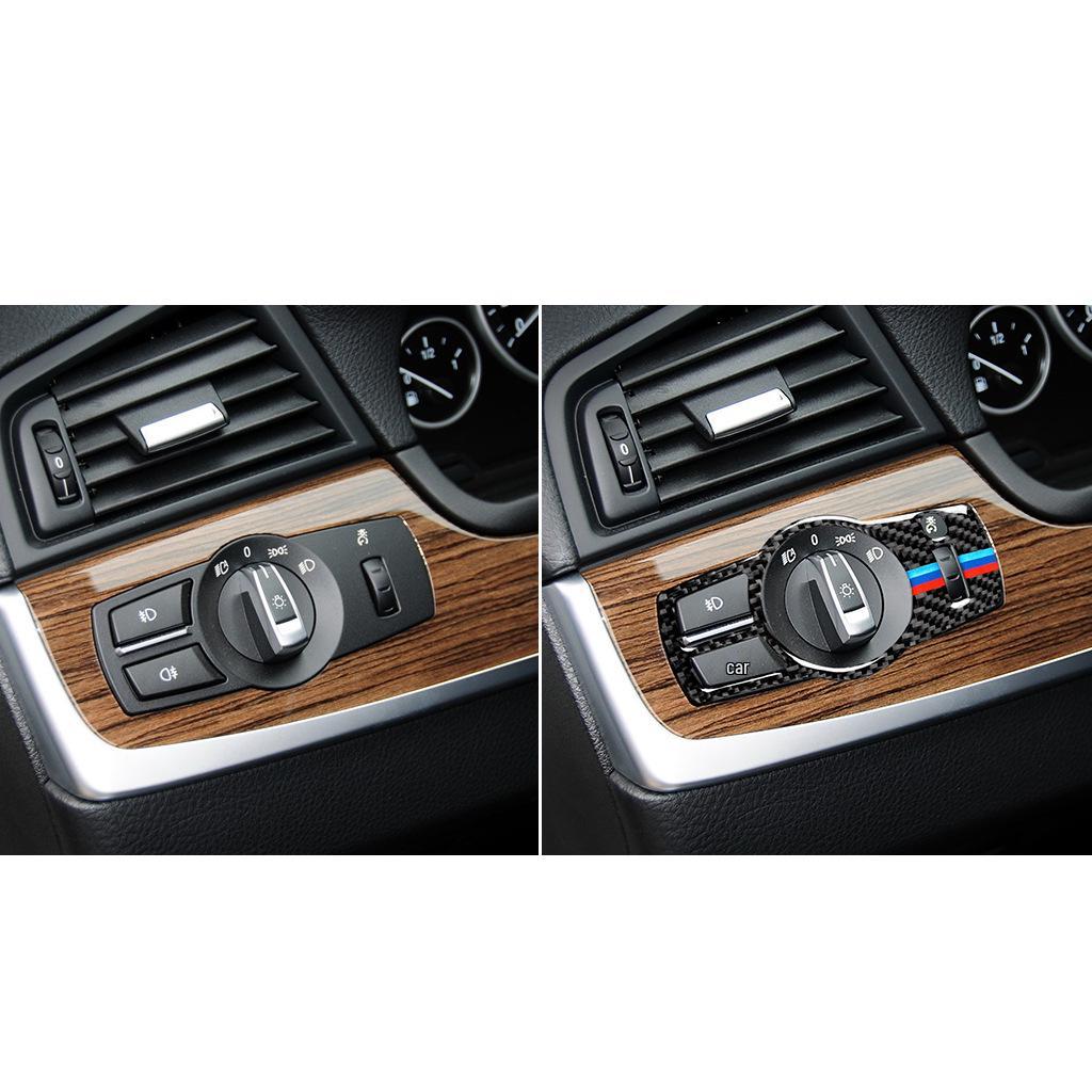 BMW 5 Series F10/F07/F01/F25/F26 Carbon Fiber Headlight Switch Cover