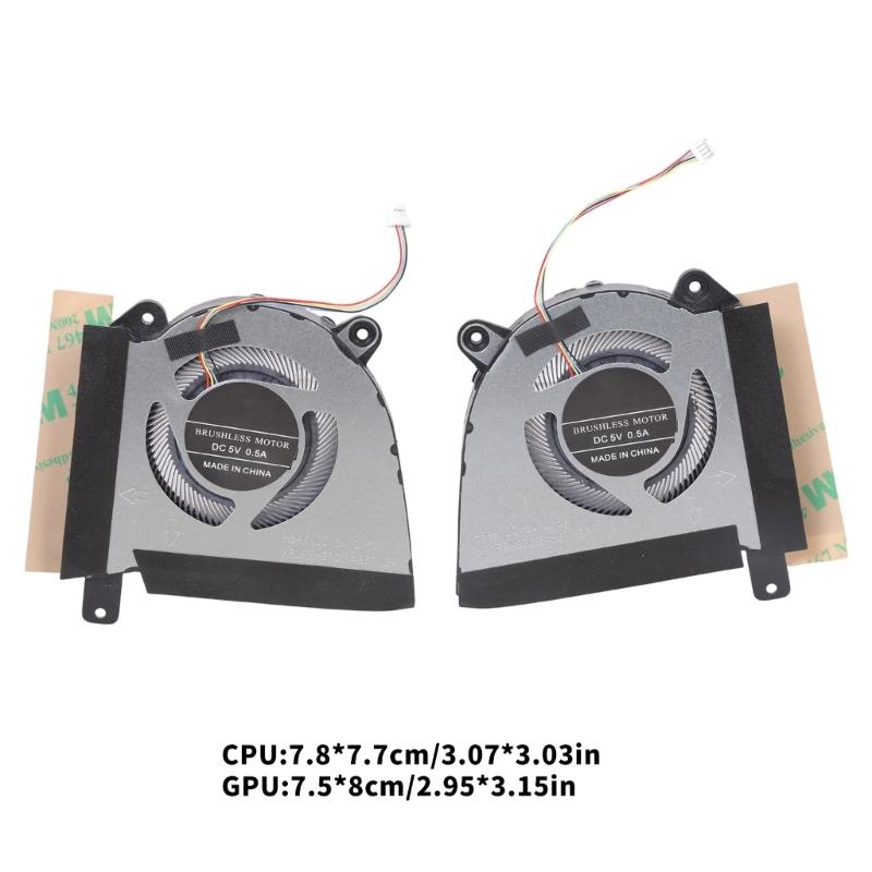 CPU GPU Cooling Fan Notebook Cooling Metal Heat Dissipation Fan for G14 GA402R GA402RK GA402RJ Series Laptop Notebook