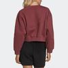 Adidas Originals Sweatshirts Women's Dark Red Crew Neck Moderate Regular (Unisex) Sweatshirts HC4620