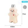 2/4pcs Gingerbread Bottle Snowman Milk Tea Jar Coffee Juice Portable Drinking Cup Plastic Kettle Christmas Decoration Child Gift