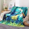 Squirtle  Print Flannel Blanket, High quality Comfortable for All Seasons, Home Decor, Warmth and Comfort