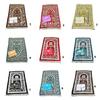 Beautifully Color Prayer Carpet Praying Rug Mat With Beads and Storage Bag Suitable For Women And Men Bayram Gift