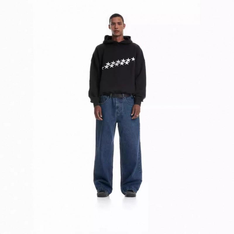 Y2K Star Letter Graphic Hoodie Loose Fit Unisex Streetwear Pullover