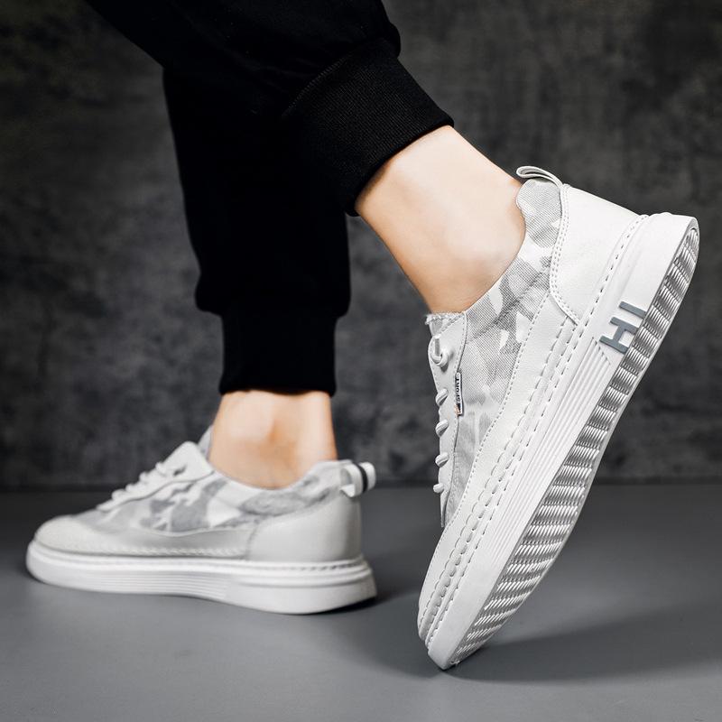 

2024 Spring New Style Korean Fashion Shoes Student Low-top Breathable Casual Fashion Men s Sneakers Mens Low Top Sneakers 44 белый