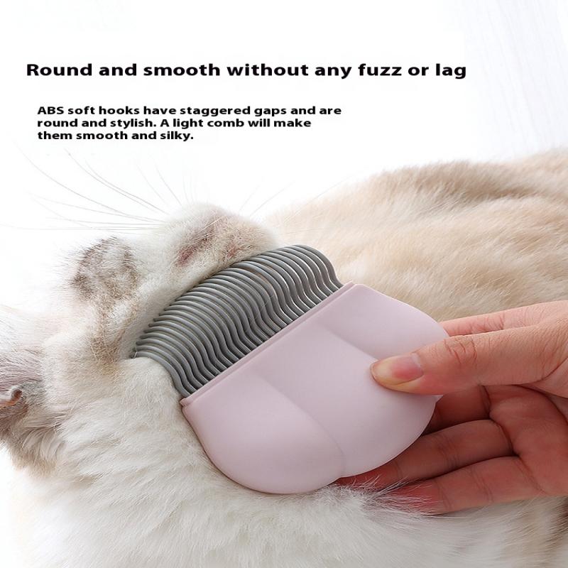 1Pcs Multi-Purpose All Hair Lengths Pet Grooming Brush Shell Shape Self-Cleaning Massage Comb Ergonomic Pet Comb Pet Cat Dog