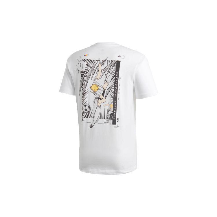 Adidas Koszulka piłkarska Tsubasa Germany z krótkim rękawem, męska, biała FQ7638