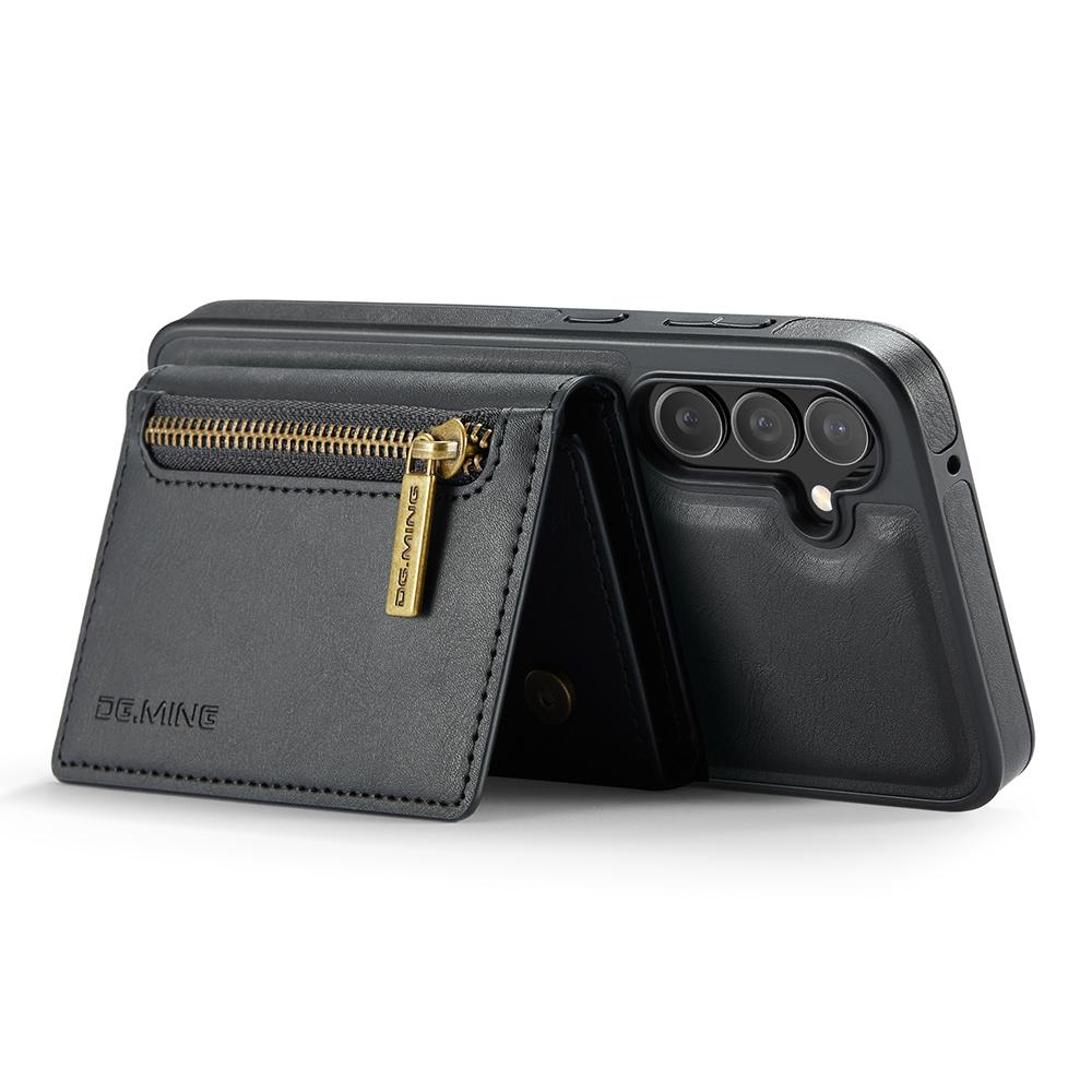 DG.MING M5 Series For Samsung Galaxy S25+ Case Detachable Magnetic Leather Phone Cover with Card Slots