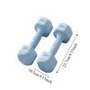 2KG Hand Weights Set Soft Rubber Handle Dumbbell Pair High Quality Small Dumbbell  Gym