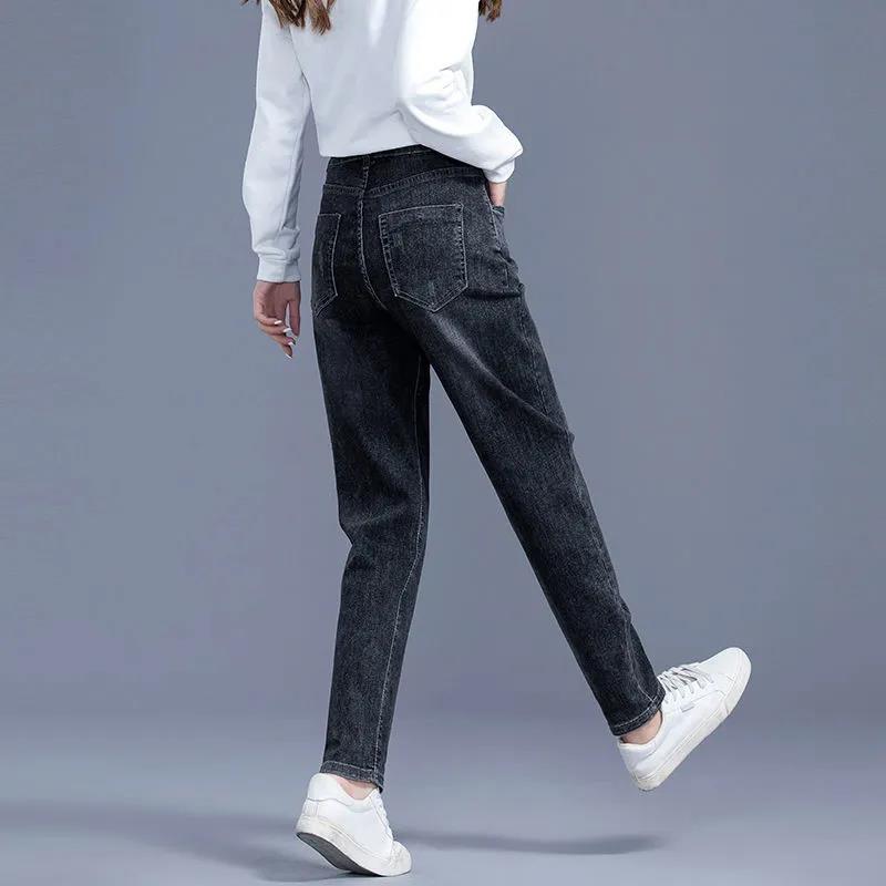 Buy High Waist Jeans Women Spring and Summer Korean Loose Straight Leg Pants  Old Pants Harlan Denim Trousers Women at affordable prices — free shipping,  real reviews with photos — Joom