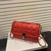 Women's New Trendy Fashion Chain Versatile Oneshoulder Crossbody Bag Highend Texture Diamond Lattice Niche Bag
