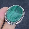 Natural Malachite Gemstone Handmade 925 Sterling Silver Jewelry Ring Size 7 h4c40