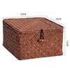 Woven Sea Vine & Bamboo Rectangle Snack Storage Basket