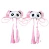 Y2K Panda Hair Clip for Girl LolitaStyle Bowknot Tassels Hairpin Hanfu Costume Barrettes Anime Subculture Hair Accessory