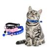 1.0 Pet Footprint Patch Collar, Dog Neck Collar, Cat Bell Collar
