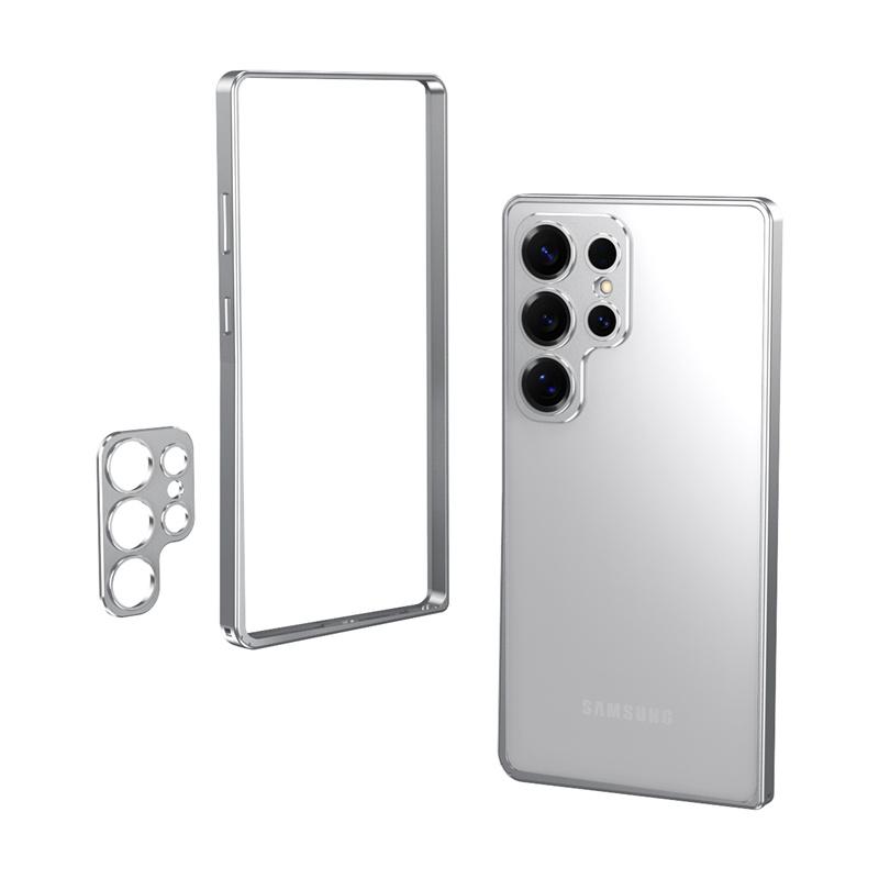 

For Samsung Galaxy S23 S24 S25 Ultra Plus Aviation Aluminum Alloy Bumper Phone Case Metal Frame Lens Protection Shockproof Cover For Galaxy S23 Ultra