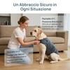 Adjustable Dog Calming Anxiety Vest, Breathable Stress Relief Coat with Detachable Collar for Storm Fireworks Travel